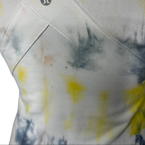 Upcycled Tie Dye Althetic Tank Top Built in Bra - Picture 5 of 5